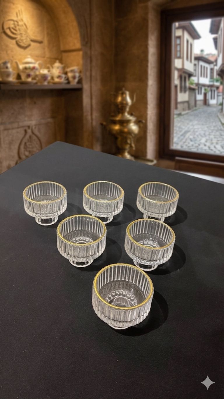 Ayaklı Cam Lokumluk